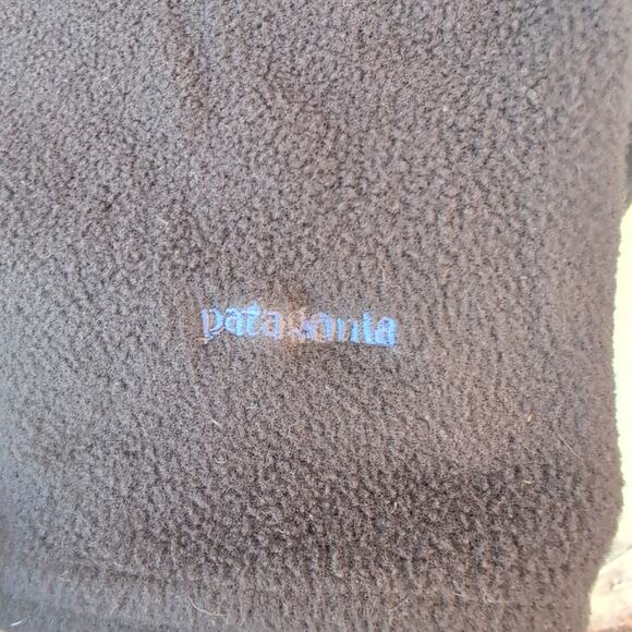 Vintage Patagonia Capilene Fleece Quarter Zip Women's Small Black GorpCore - Picture 3 of 8